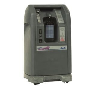Airsep Intensity 10 Oxygen Concentrator Marking its presence in the industry for a very long time, AirSep Newlife Intensity 10 litres oxygen concentrator, commonly known as AirSep Intensity 10 supplies oxygen at the flow rate of 2-10 LPM at the oxygen purity of above 90% (+/- 3%) across all flow rates. Weight: Airsep 10 LPM weighs 26.30 kgs. Sound: AirSep Intensity 10 produces a sound at 55 dB. Low Power Consumption Technology: The machine consumes just 590 watts of power, making it the most energy-efficient high-flow oxygen concentrator.